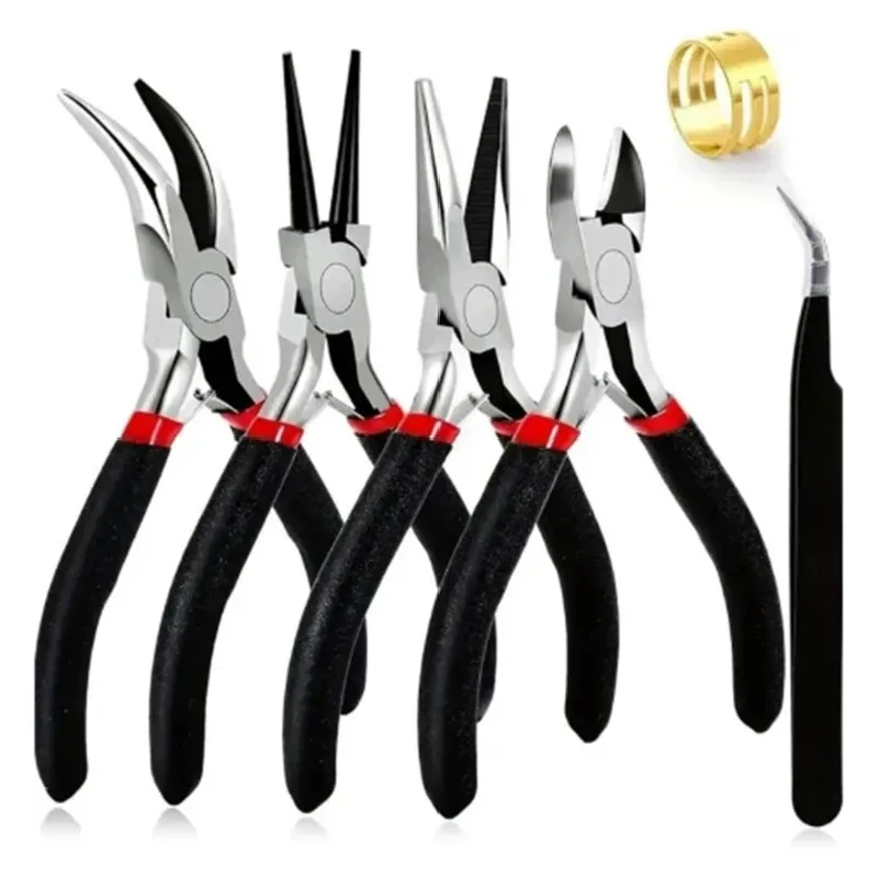 Jewelry Making Pliers Set - 6pcs/Set Jewelry Pliers Set Pointed Pliers