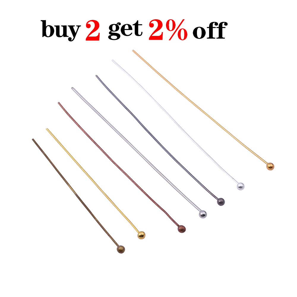 50-200pcs/lot 16 20 25 30 40mm - Jewelry Making Head Pins review and price