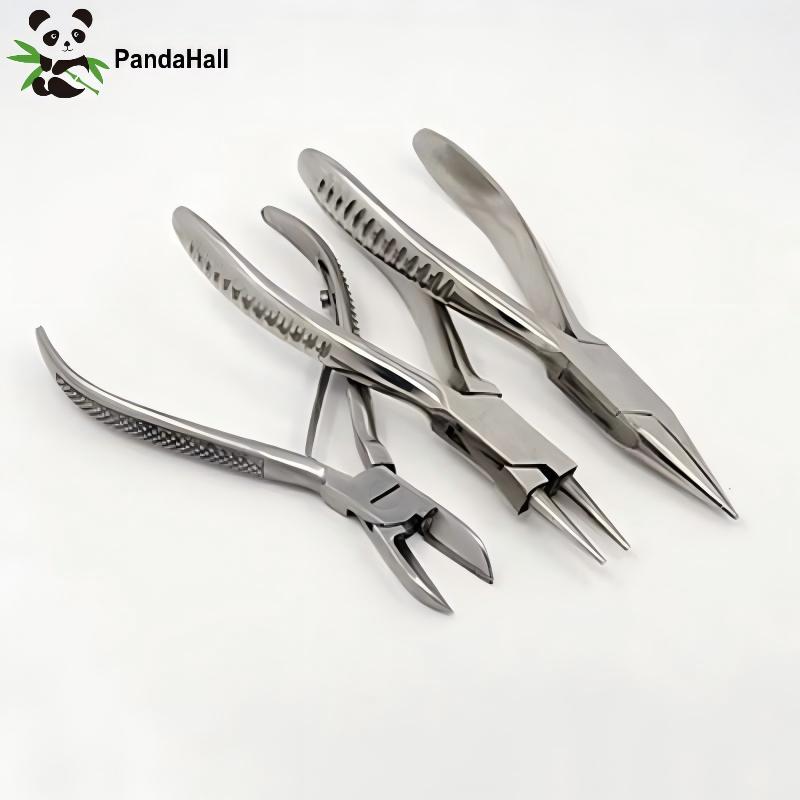 PandaHall 3pcs/set Carbon Stee - Jewelry Making Pliers Set review and price