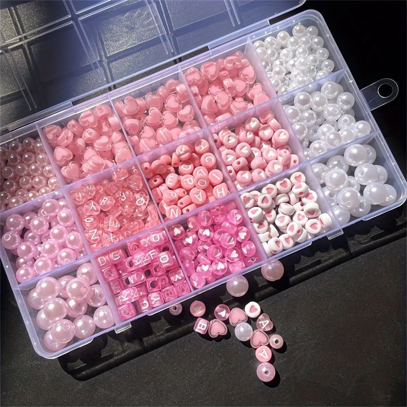 10-Piece Pink Alphabet Box, Ac - Jewelry Making Tutorials review and price