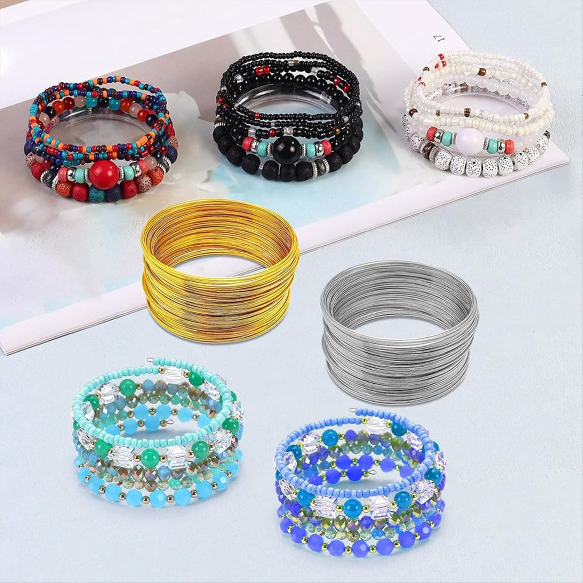 ABJS Memory Beading Wire Jewel - Memory Wire Bracelet review and price