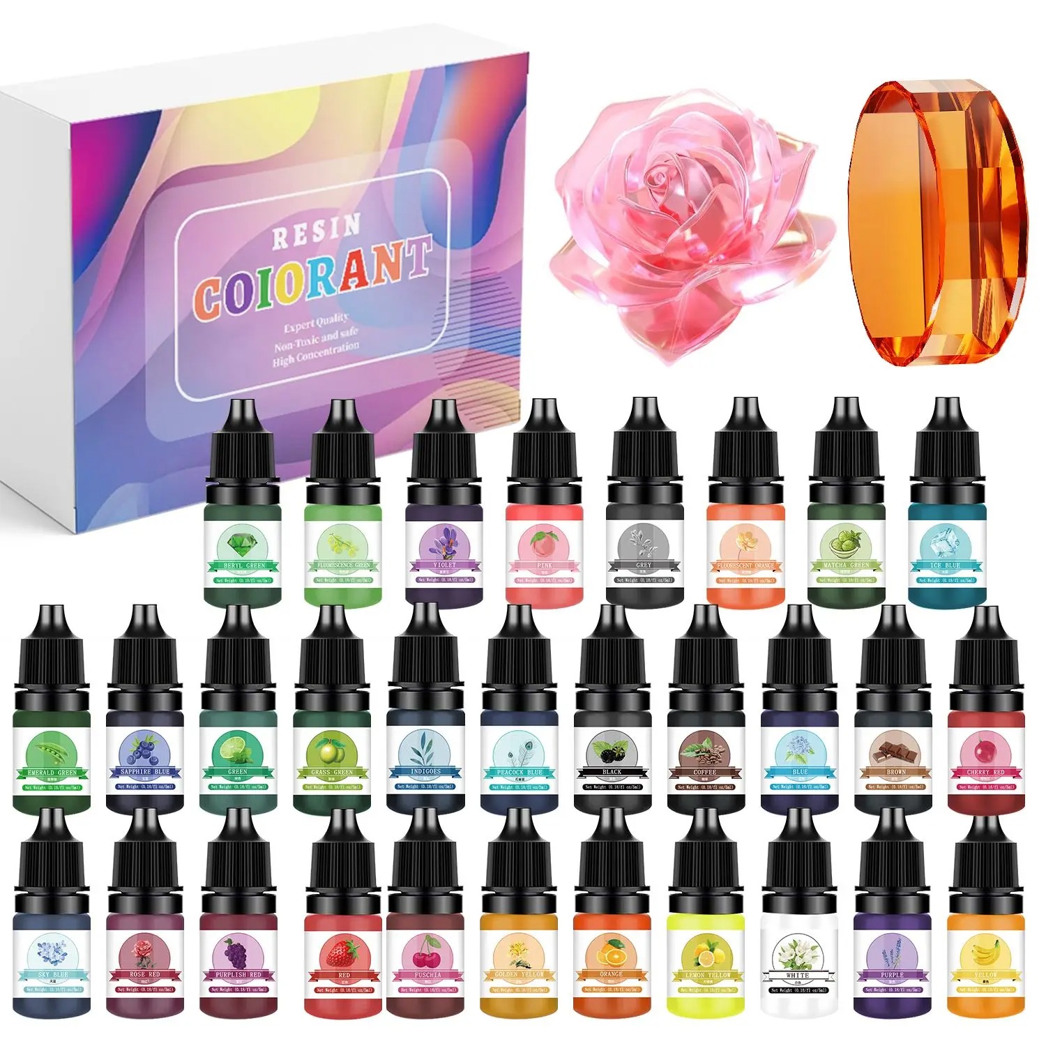 30Colors 5ml Epoxy Resin Pigme - Jewelry Making Tutorials review and price