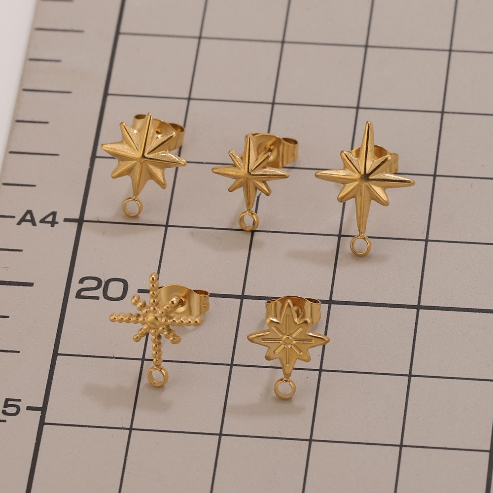 6pcs Stainless Steel Star Earr - Jewelry Making Tutorials review and price