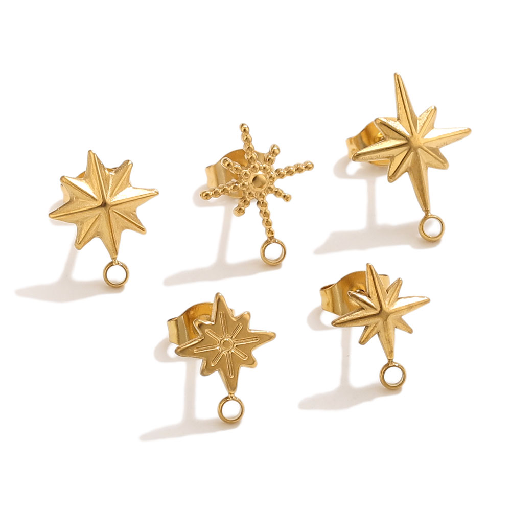6pcs Stainless Steel Star Earr - Jewelry Making Tutorials review and price