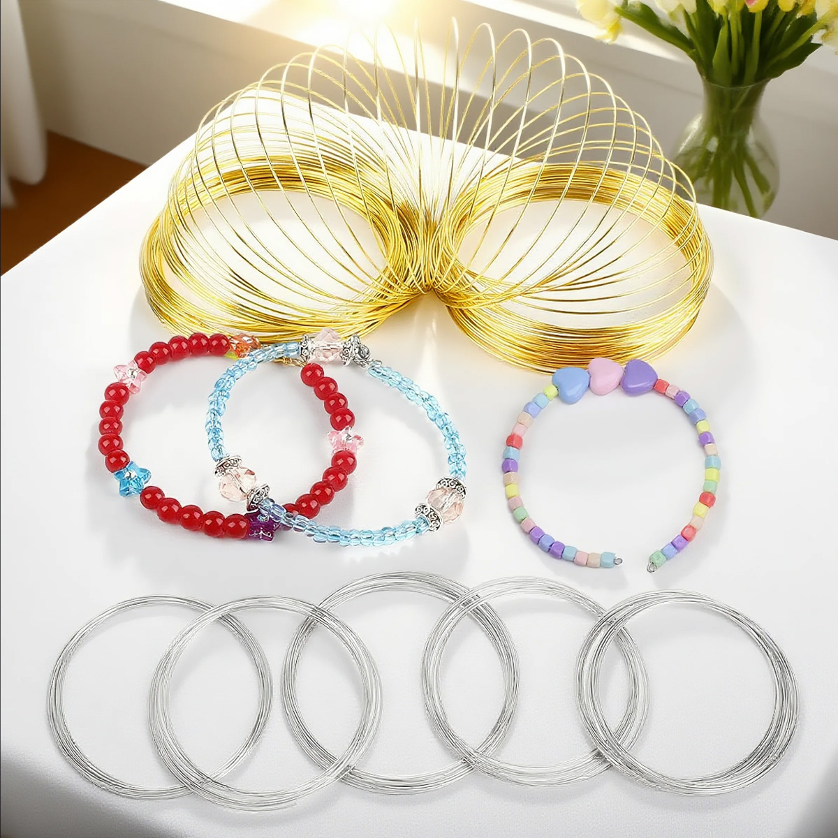 0.6mm Stainless Steel Memory W - Memory Wire Bracelet review and price