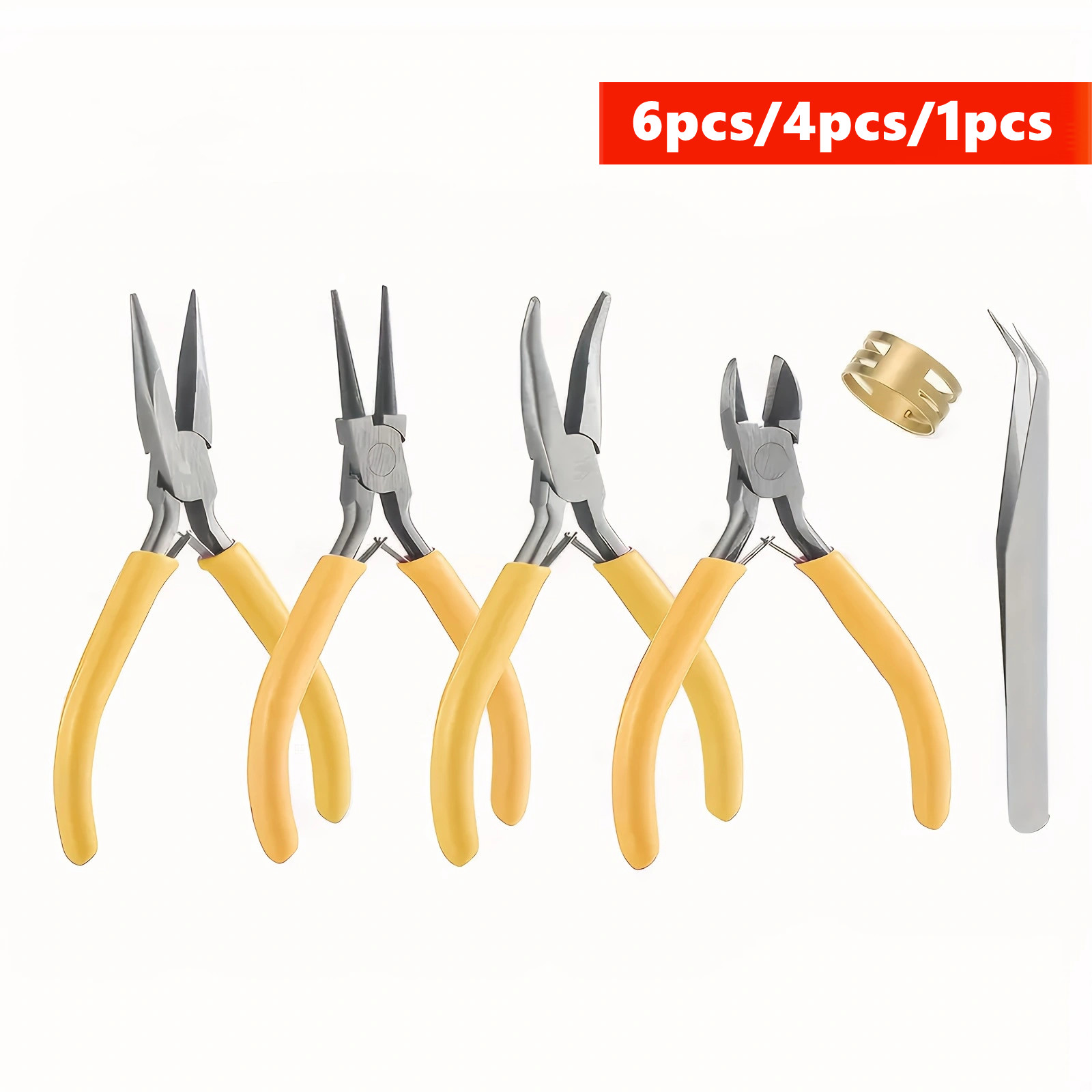 6/4/1pcs Yellow Jewelry Making - Jewelry Making Pliers Set review and price