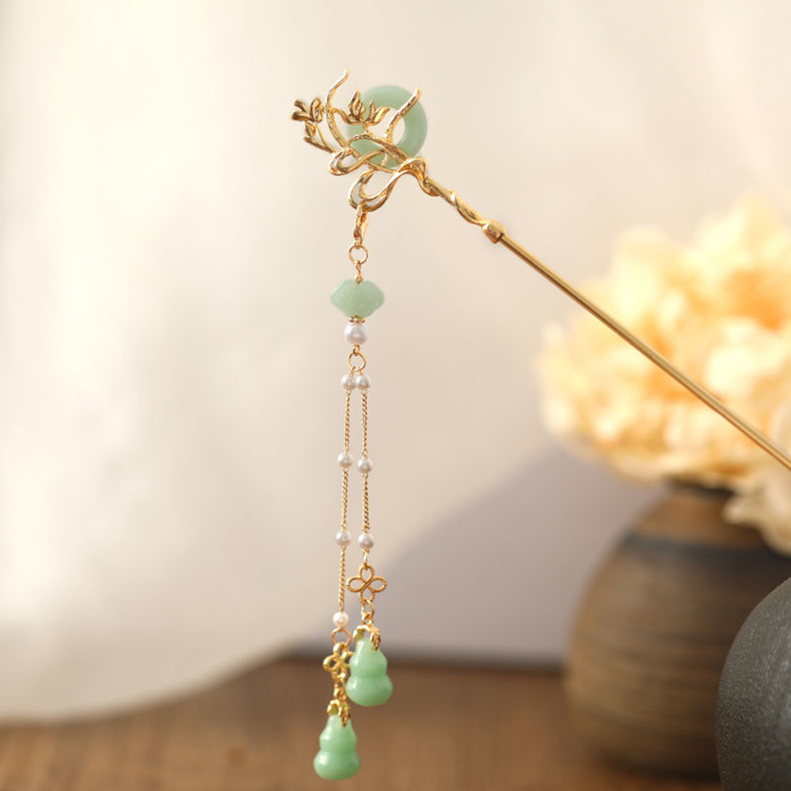Chinese Style Glass Hairpin Fo - Jewelry Making Adults review and price