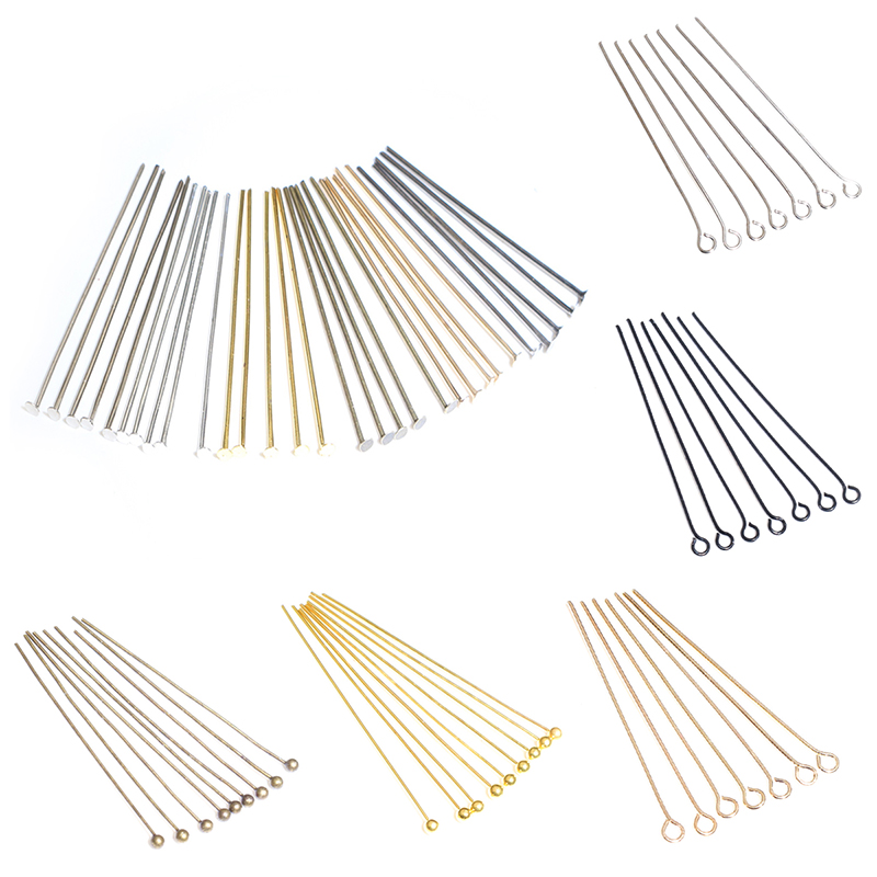 200Pcs/Lot 16-50mm Heads Eye F - Jewelry Making Head Pins review and price