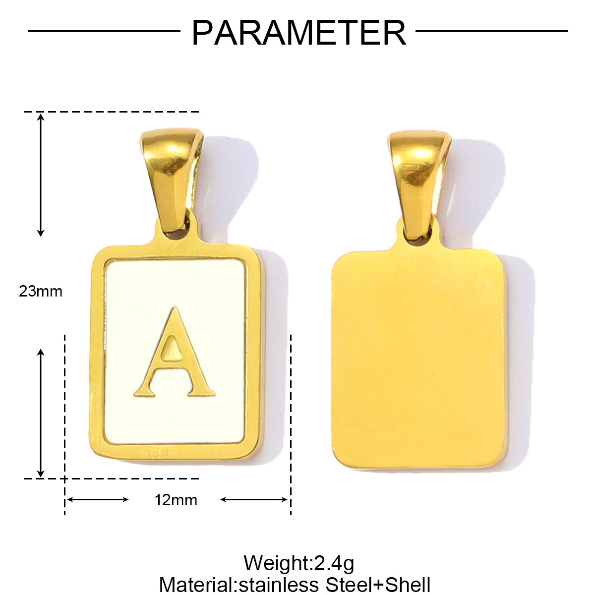 3Pcs/Lot Stainless Steel A-Z R - Jewelry Making For Couples review and price