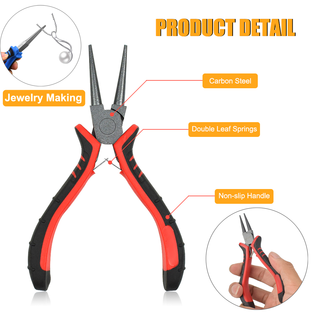NEWACALOX 8Pcs Mini Pliers Set - Jewelry Making Pliers Set review and price